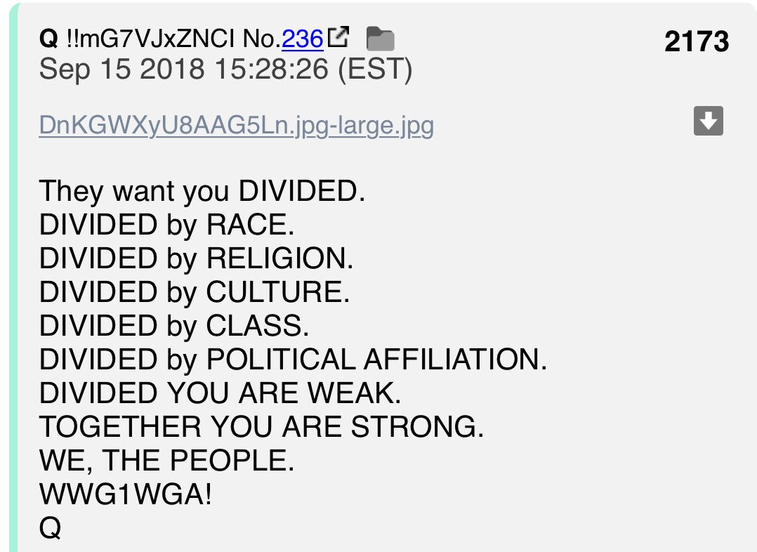 PART 2 - CONTINUED: America Warned Is Unprepared For Q & Trump’s Cataclysmic Destruction Of “Deep State” 2ca70ae6720f23b49a21f22f53e890be6cf97b4904f8f52573f74f4b47cac50d