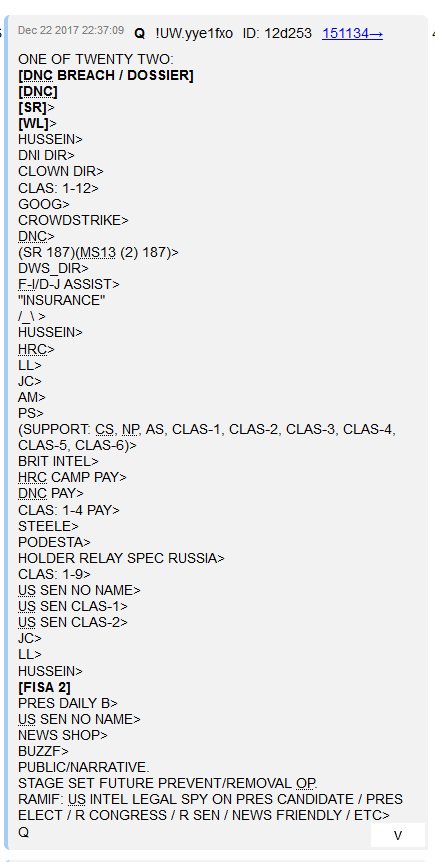 PART 2 - CONTINUED: America Warned Is Unprepared For Q & Trump’s Cataclysmic Destruction Of “Deep State” - Page 28 7a01255320b1cf8cc3067910a7d61a748b748300b30d346c1d8ca3a7a92a657f