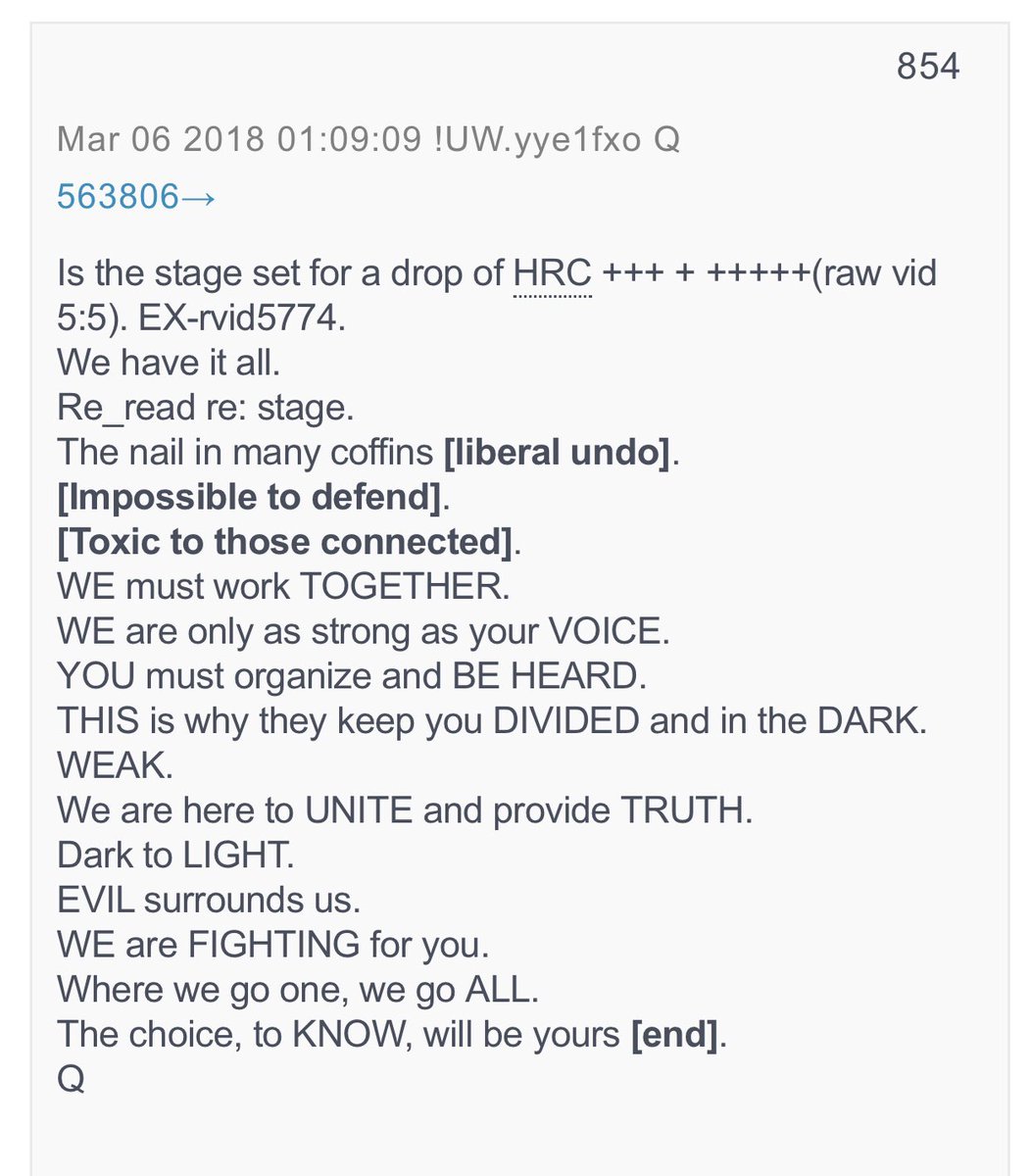 PART 2 - CONTINUED: America Warned Is Unprepared For Q & Trump’s Cataclysmic Destruction Of “Deep State” - Page 40 D1ffa421ccb38bf231bf5dd8efbbbbbd9517329e0aaea1238afca4575c5b2321